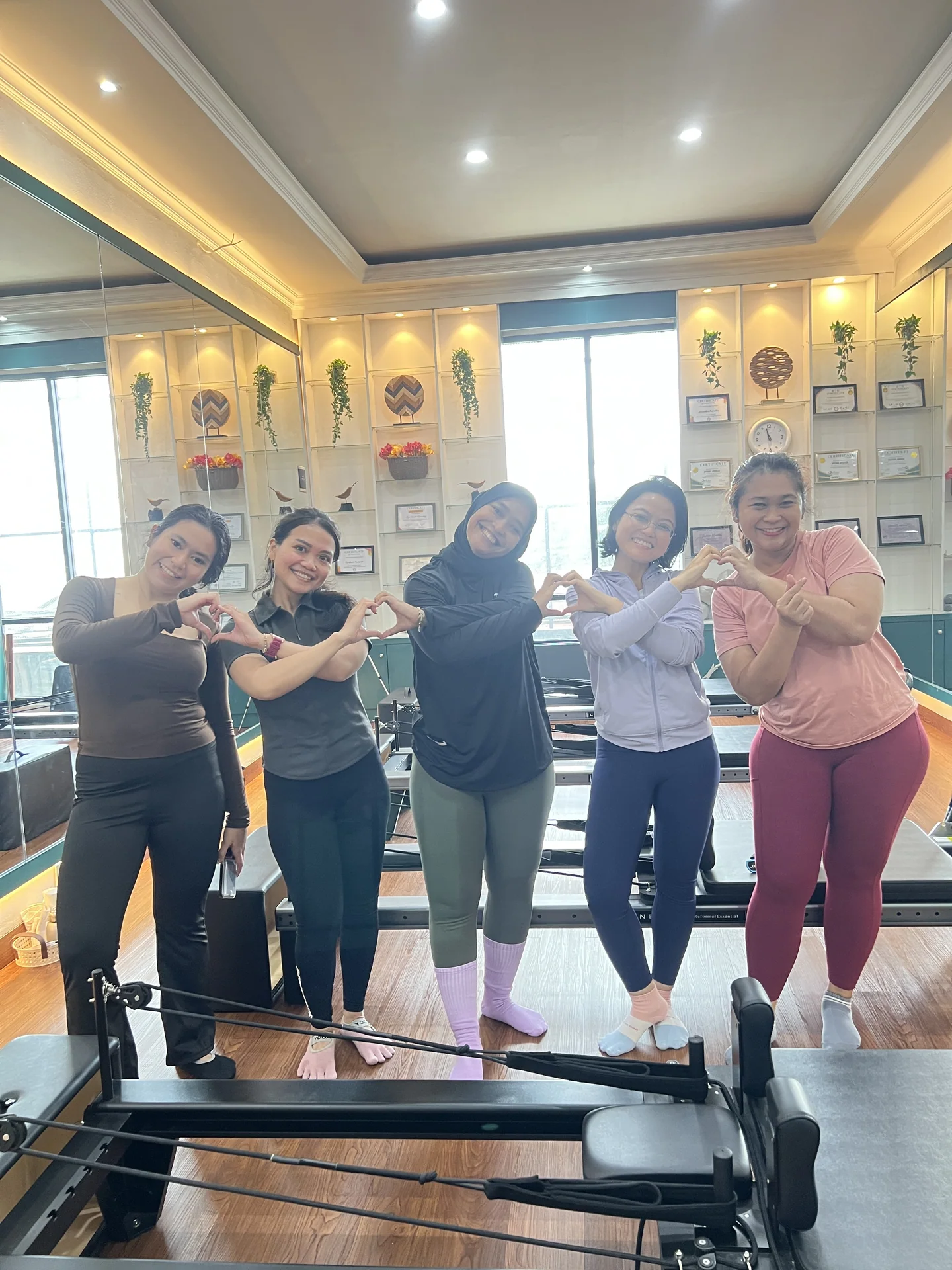 Liza Ariesta Pilates practice moment